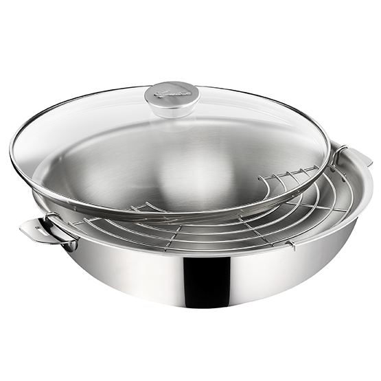 Salvaspazio+ Ø cm 30 Pots and pans with removable handles - Lagostina