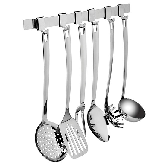 Set 6 mestoli Cook composto da 1 Schiumarola, 1 Pala